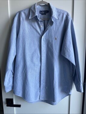 Ralph Lauren Light Blue Oxford Button-Down Shirt - Men's